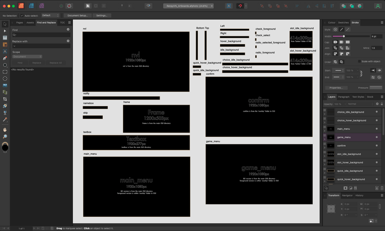 Visual Novel Assets Templates by Rosia