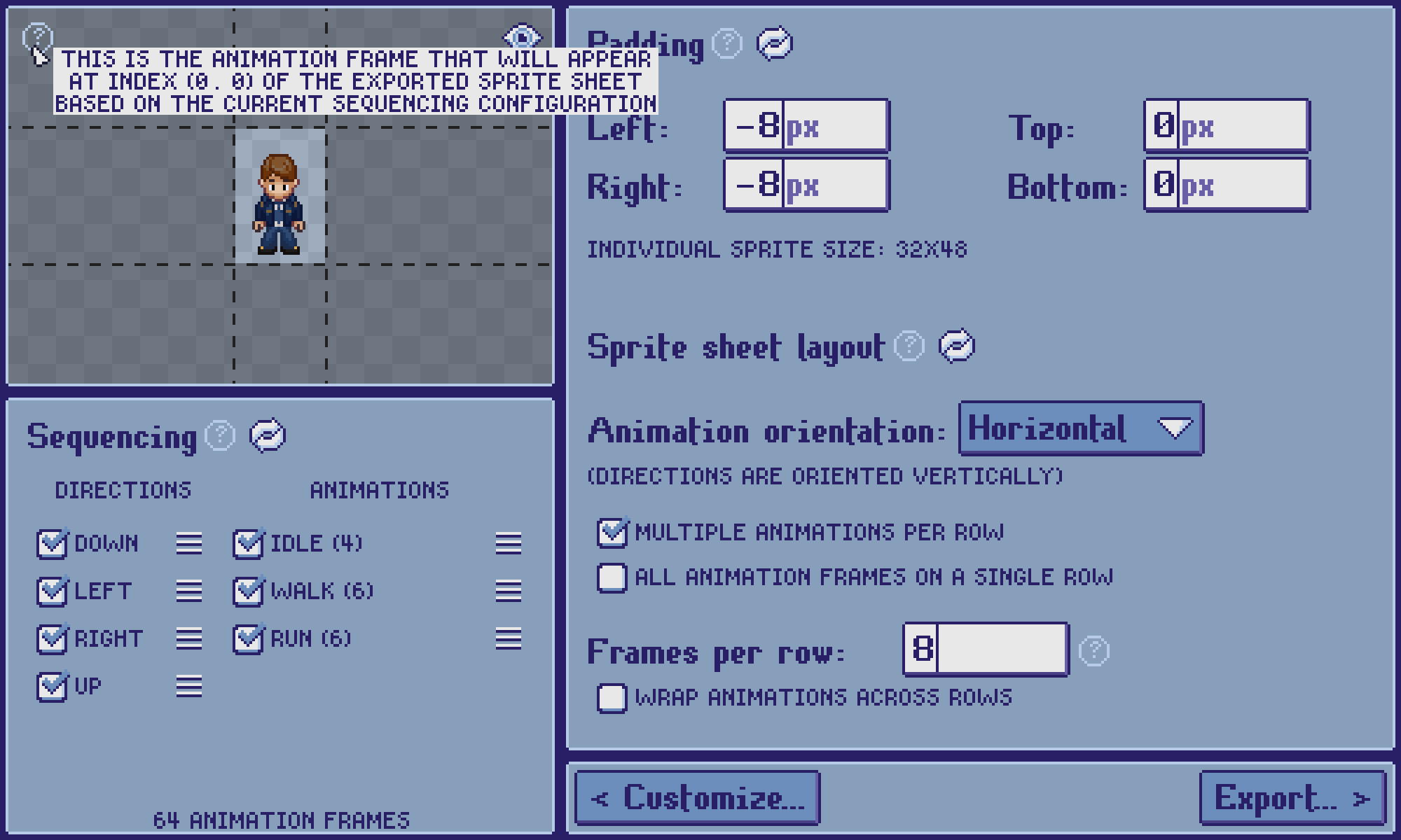 Screenshot 3 for Top Down Sprite Maker – Pixel Art Character Creator