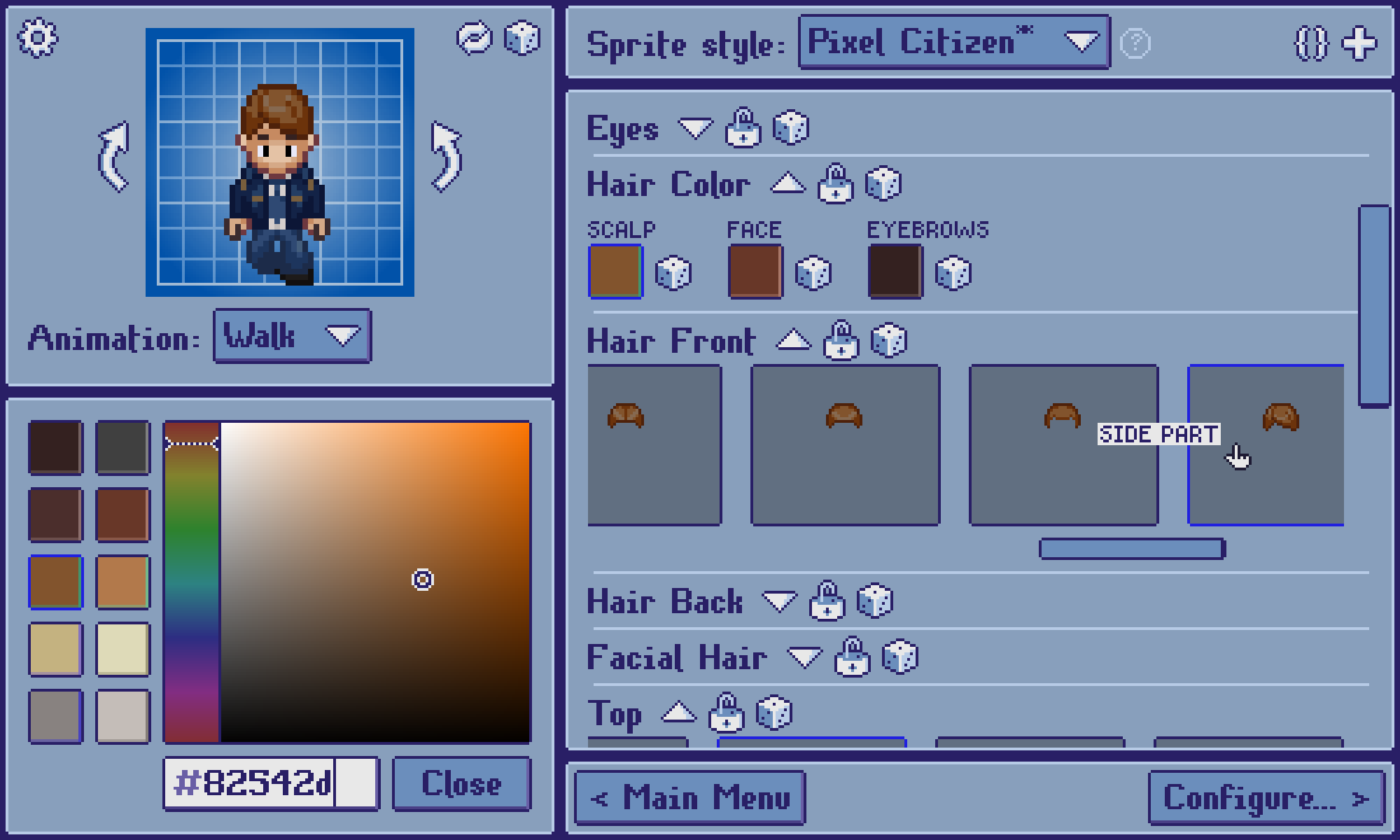 Screenshot 2 for Top Down Sprite Maker – Pixel Art Character Creator