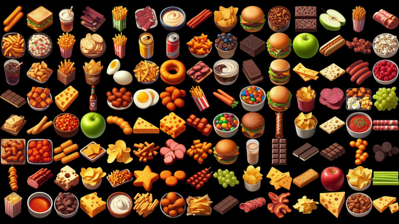 Sprite Snacks Pack 36 - Snacks- 2540 Sprites by FortressSide