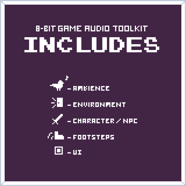 🕹 8-Bit 🕹 - Game Audio Toolkit | SFX by Sorahn's Inventory 🌱