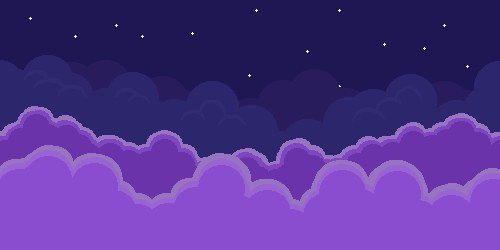 Free Sky with Clouds Background Pixel Art Set 