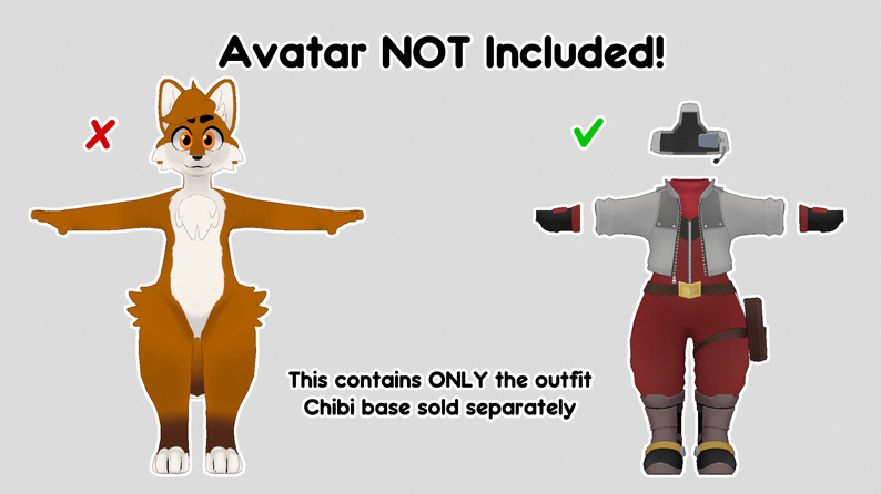 [VRChat] Space Critter Outfit (Skip4D Chibi) by Runey