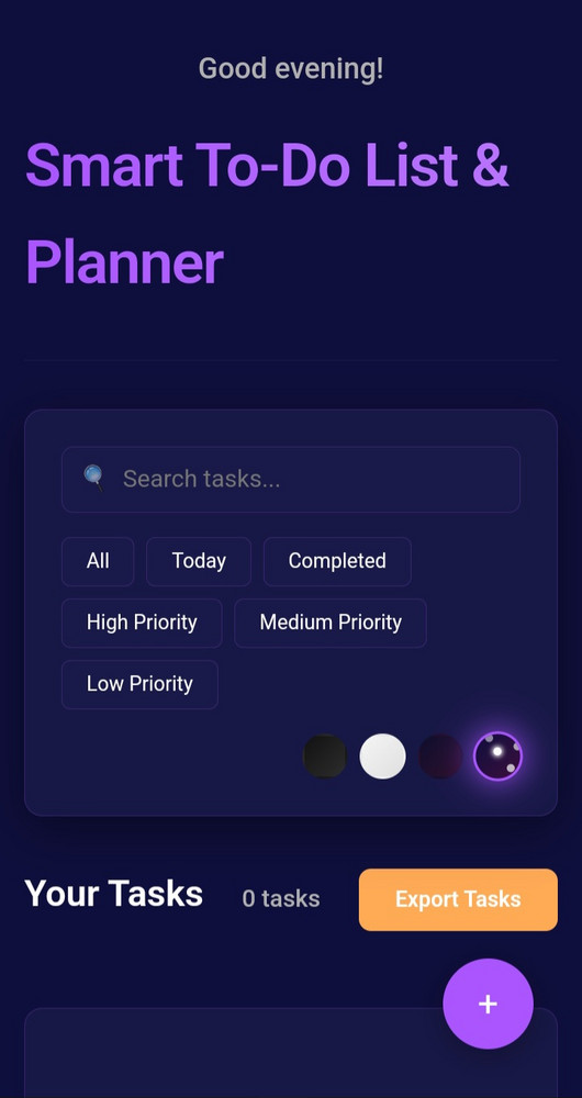 The smartest offline to do list planner no login no servers no