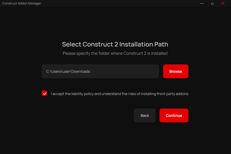 Construct Addon Manager by BeeMaxStudio