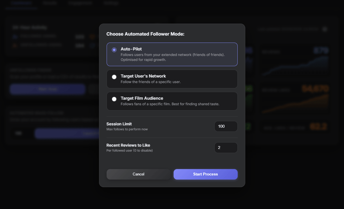 Screenshot 5 for Letterboxd Automation Suite & Unfollower Finder