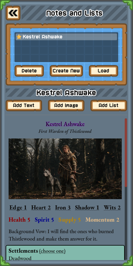 Screenshot 3 for One Page Solo Engine 2