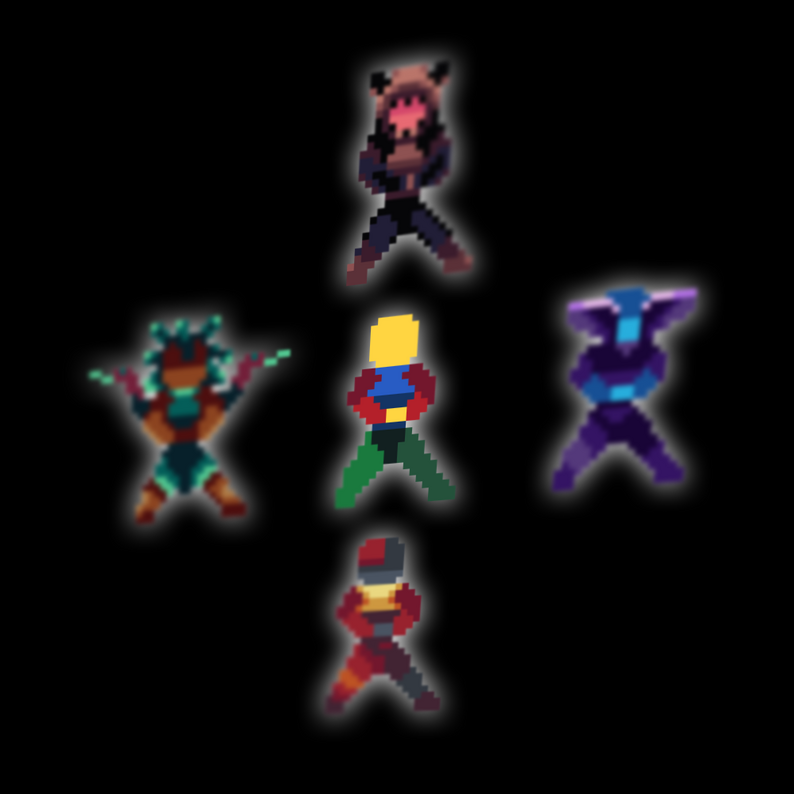 Pixel Art 2D Character Templates by PixelCraftMaestro