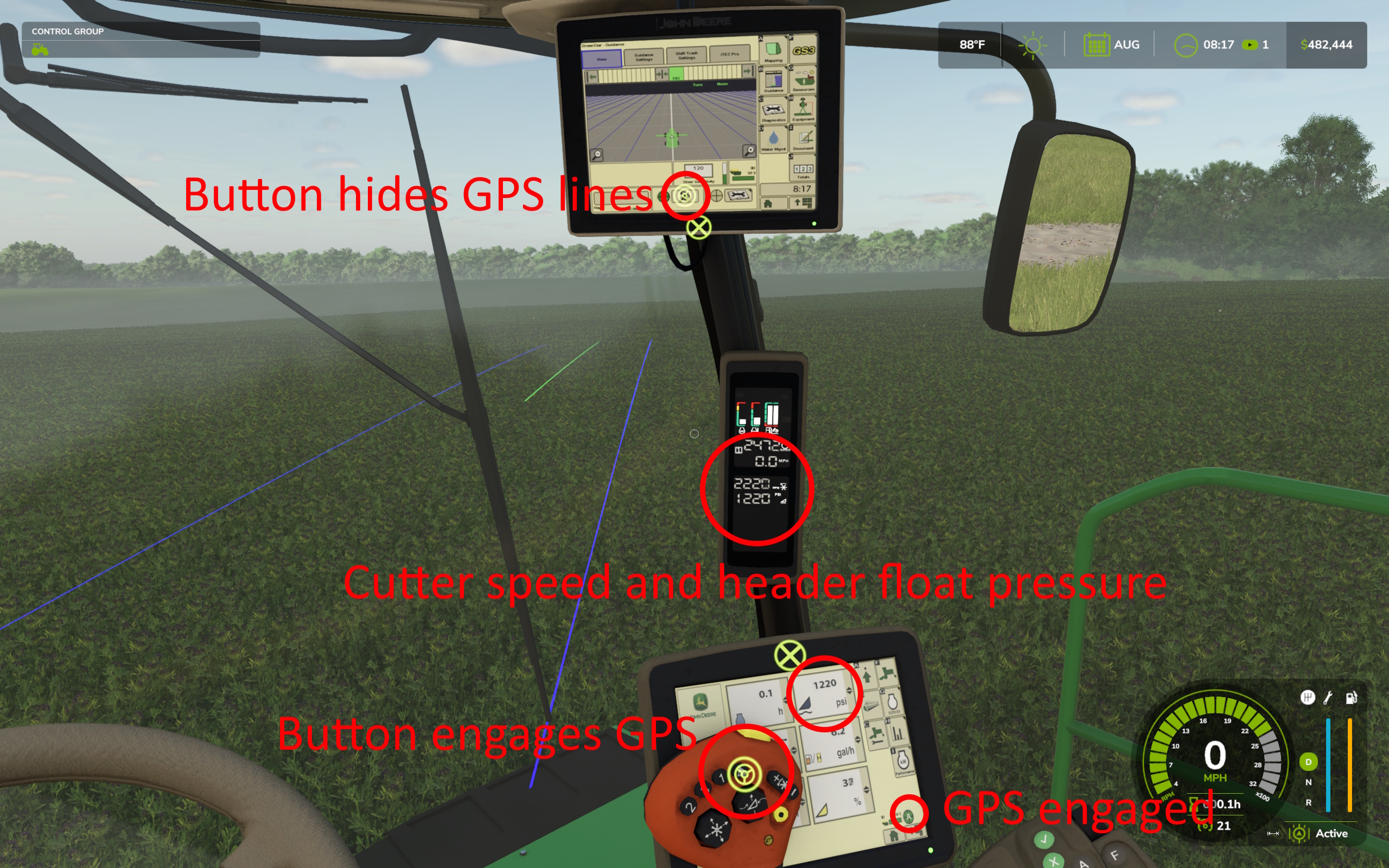 Screenshot 12 for FS25 2020 John Deere W235 and W260 Swather