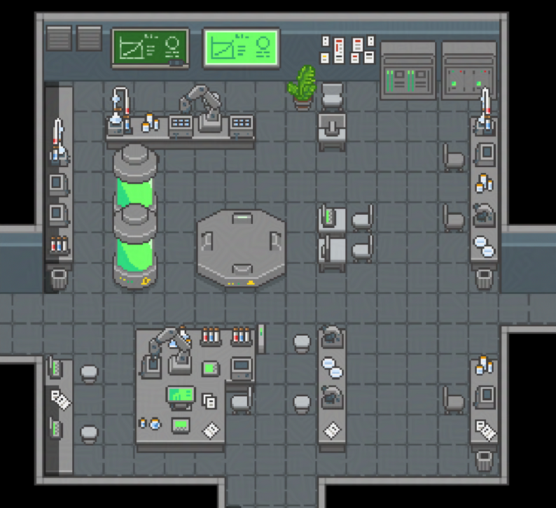 Horror Lab Tile Set RPG Asset: Interior Tileset Pack - Laboratory by VectoRaith