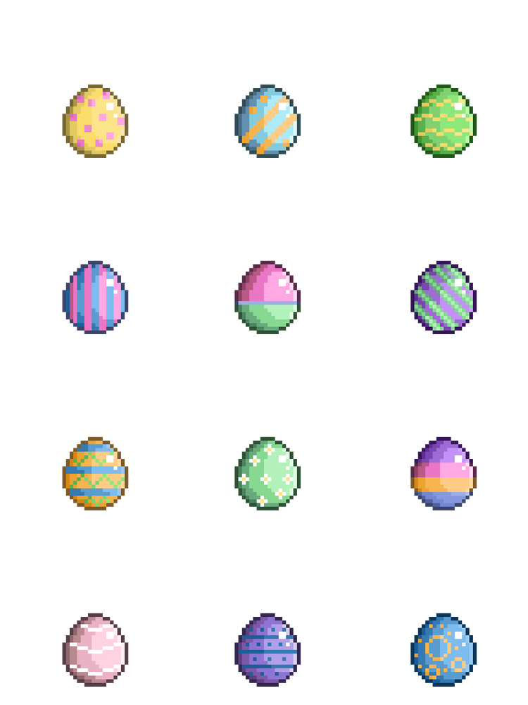 Free Pixel Art Easter Pack by Magicae! Games
