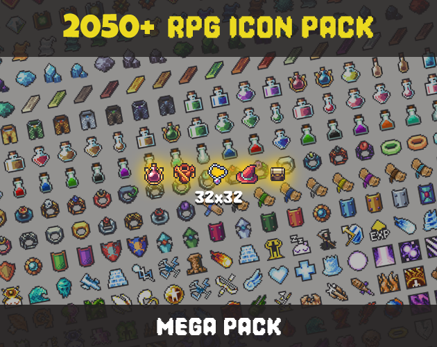 Rpg Icon Library 2050+ RPG Icon Pack by Remi