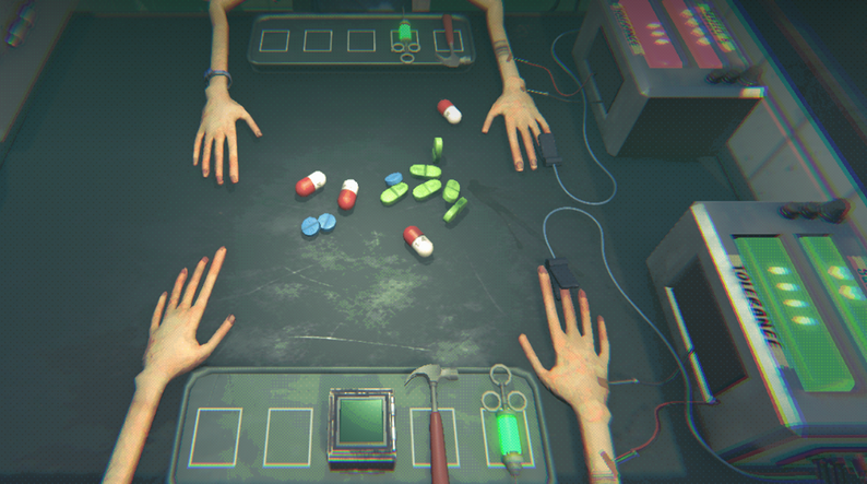 Side Effects Game Screenshot - Pill effects interface