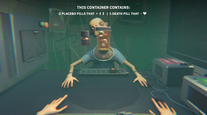 Side Effects Game Screenshot - Character status and items