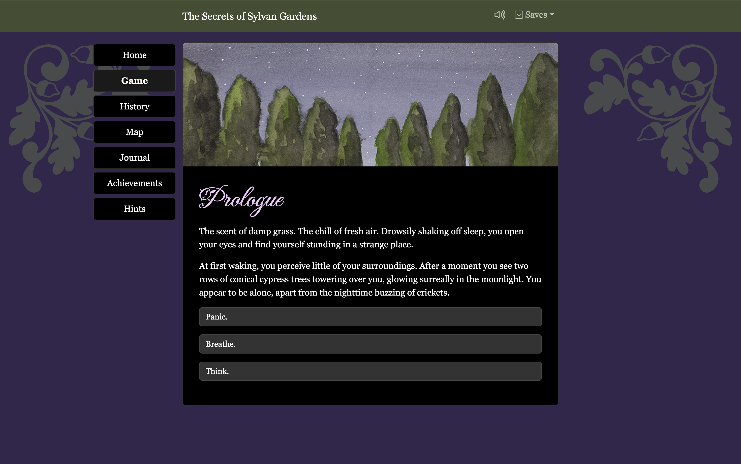 Screenshot 2 for The Secrets of Sylvan Gardens