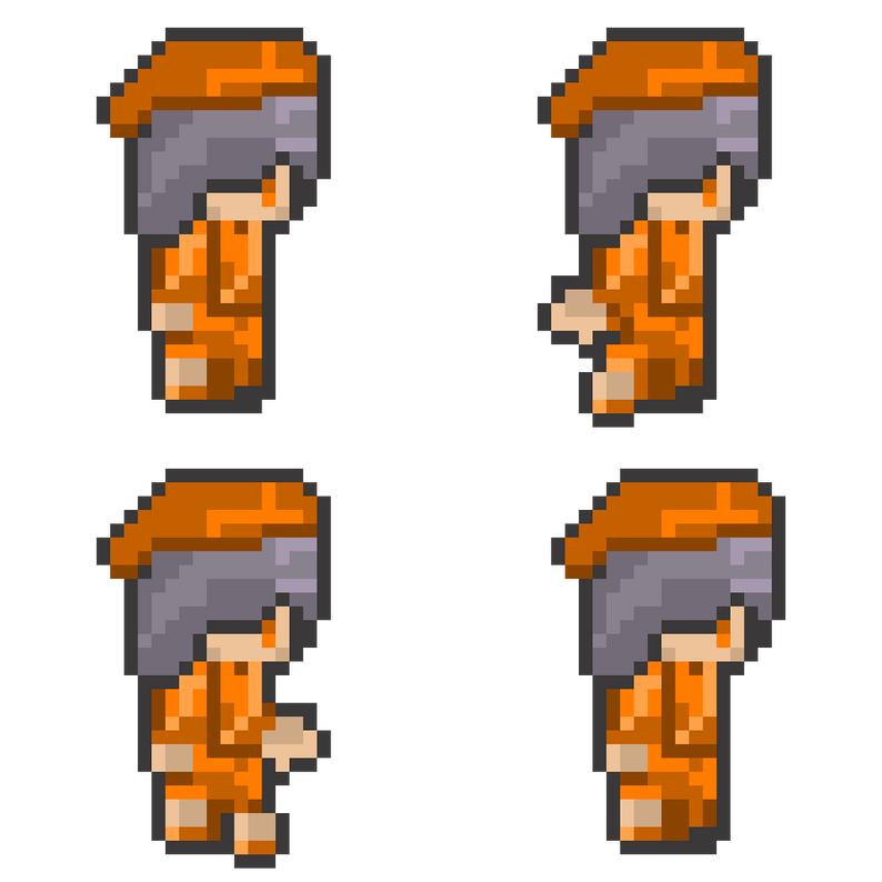 Free 2D Pixel character sprite by Ali Dehshiri