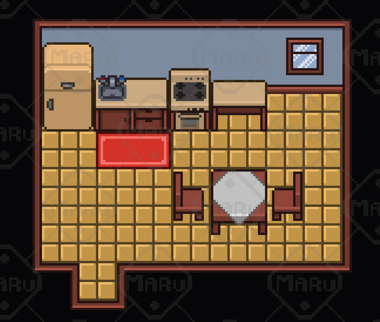 Pixel Kitchen Furniture Pack - 2D Pixel Art Assets by Maru