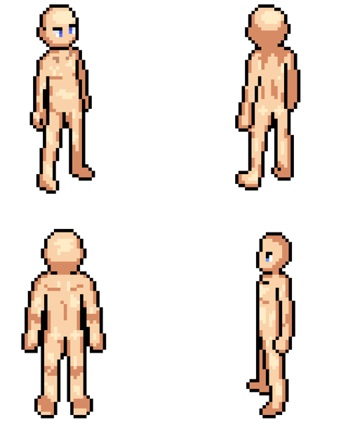 Isometric Pixel Male - Base Character by BadBoiBling