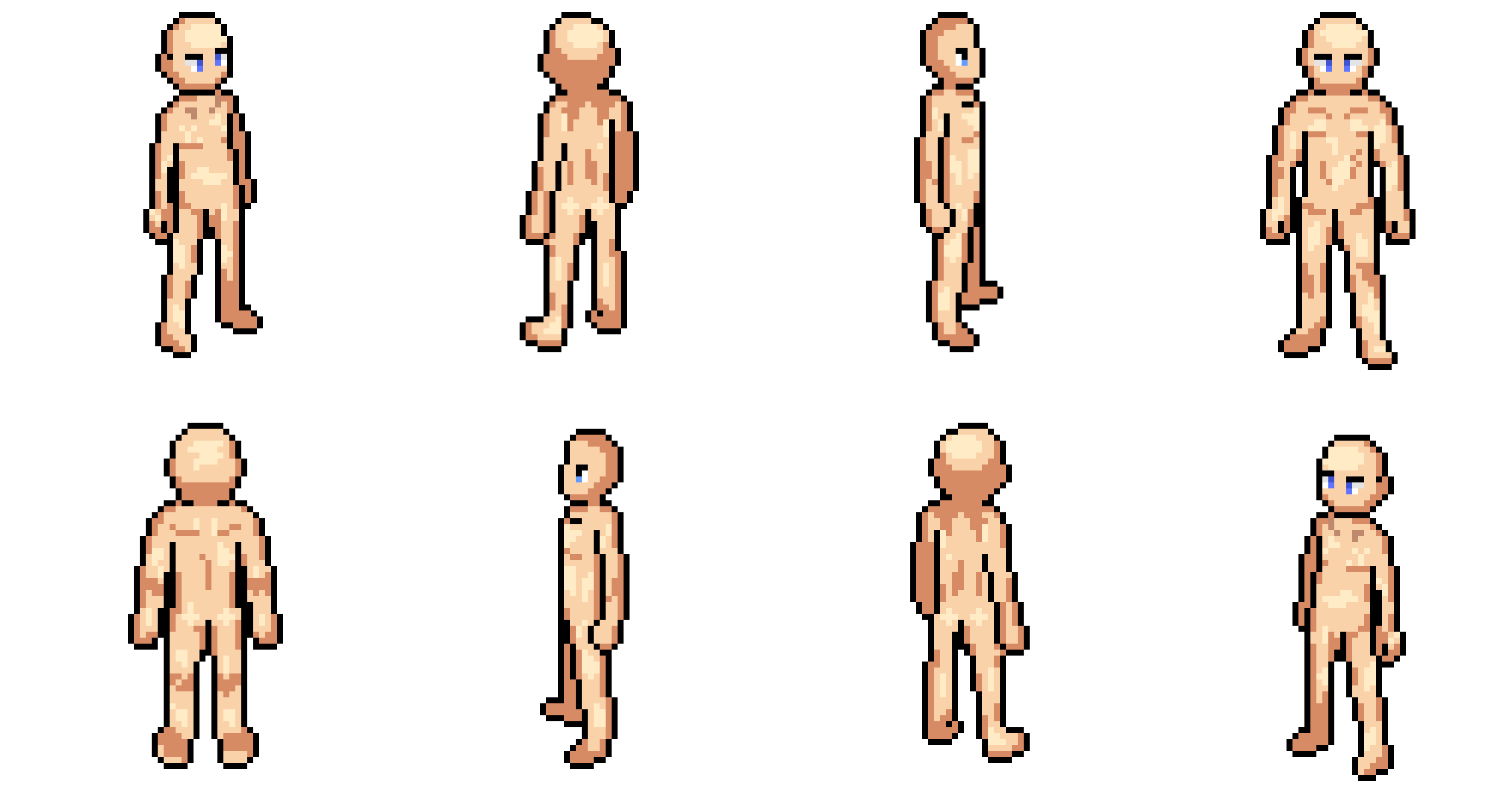 Isometric Pixel Male - Base Character by BadBoiBling