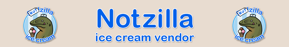 NotZilla Ice Cream Vendor