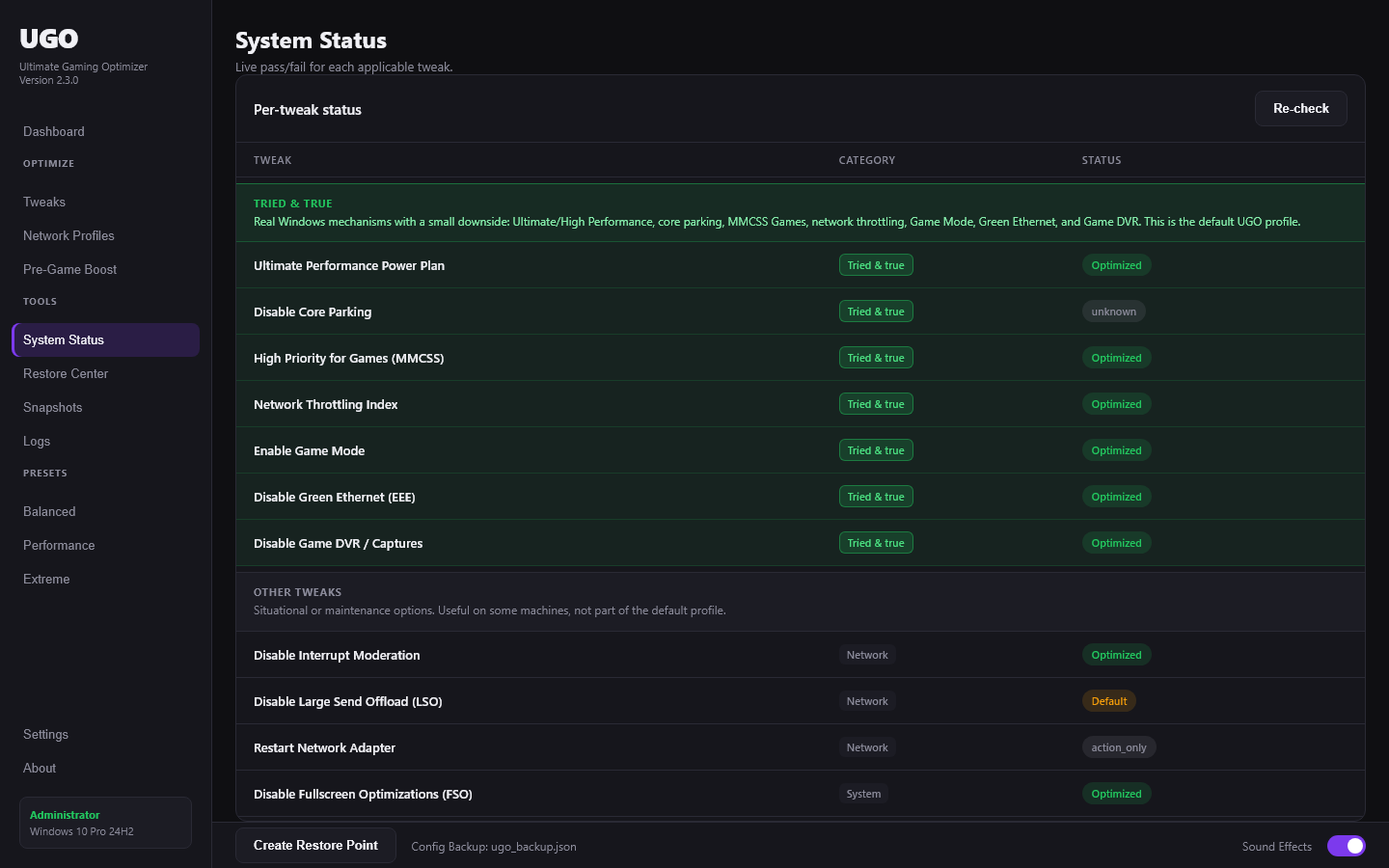 Screenshot 5 for Ultimate Game Optimizer (NOW FREE)