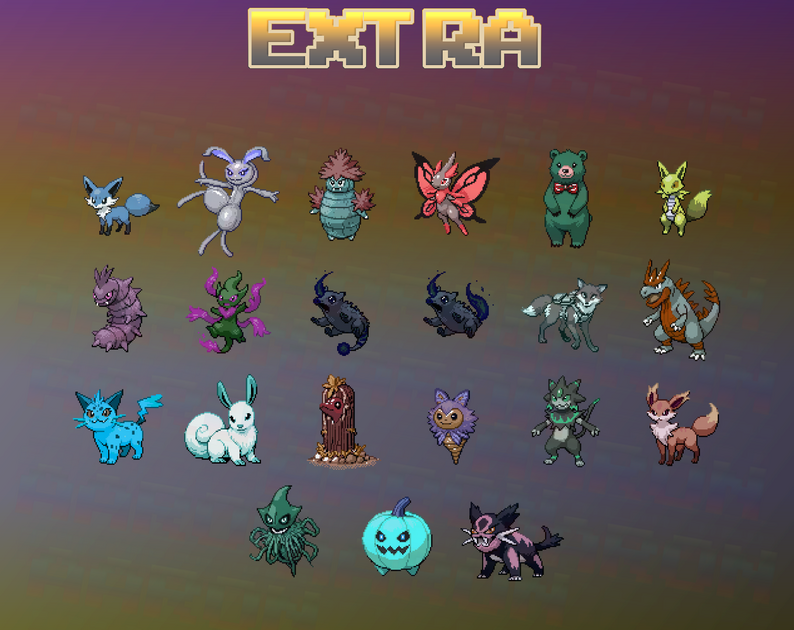 Aaron Sprites | Generation 2 | 20 Creatures by AaronSprites