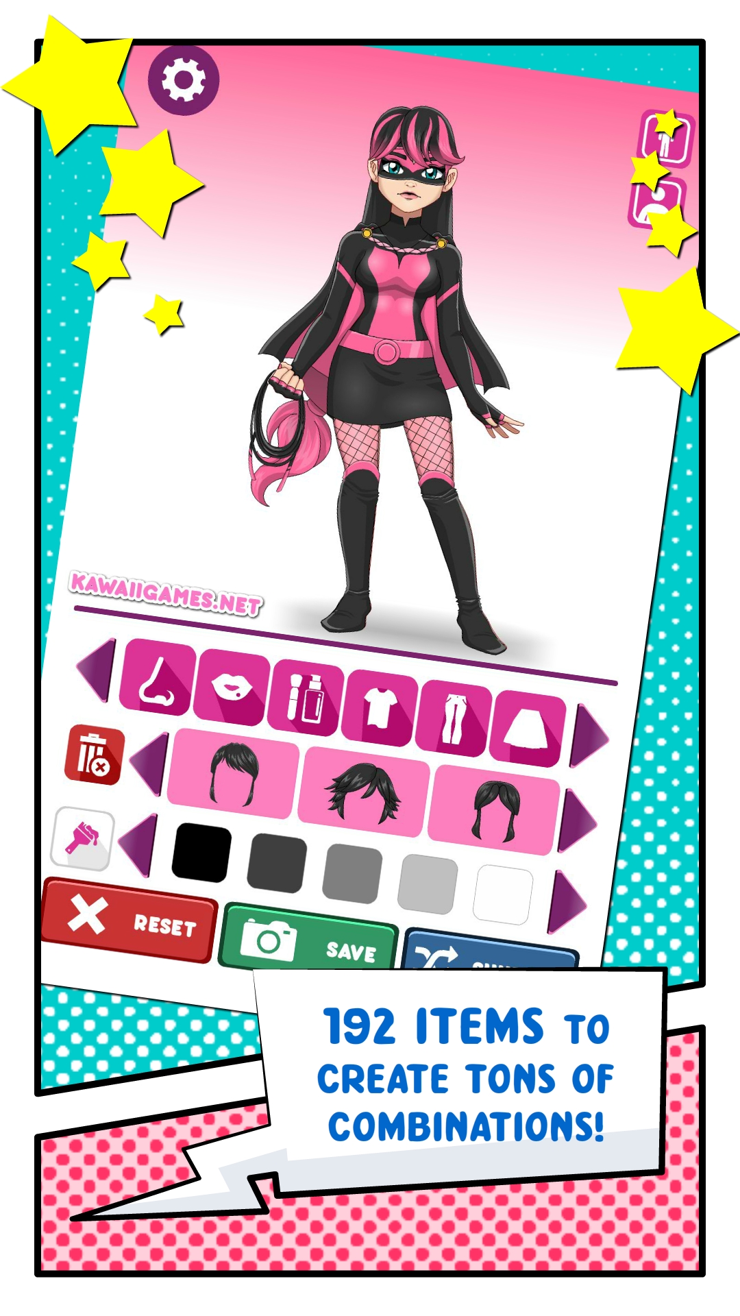 Kawaii Superhero Avatar Maker - Online Game - Play for Free