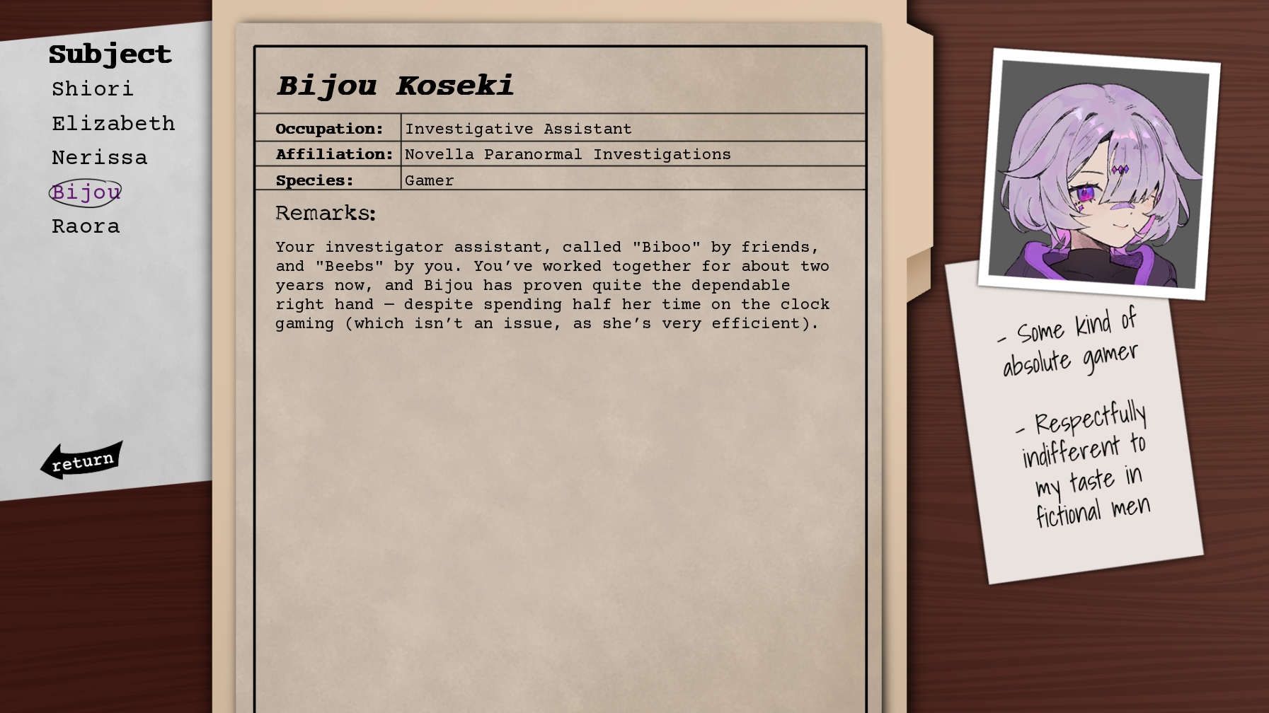 Screenshot 5 for A Paramnesis Novella