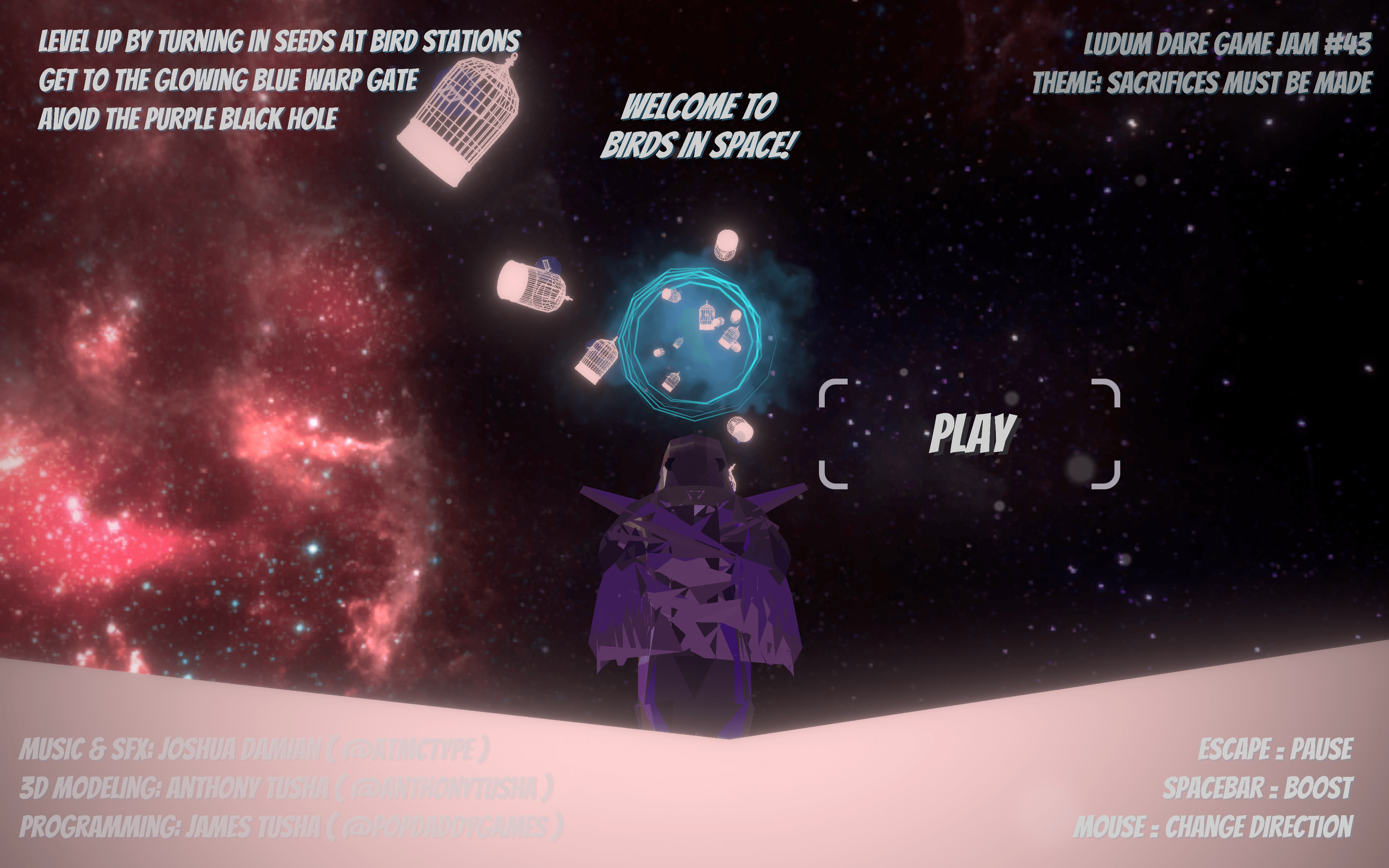 Screenshot 6 for [LDJam 43] Birds in Space