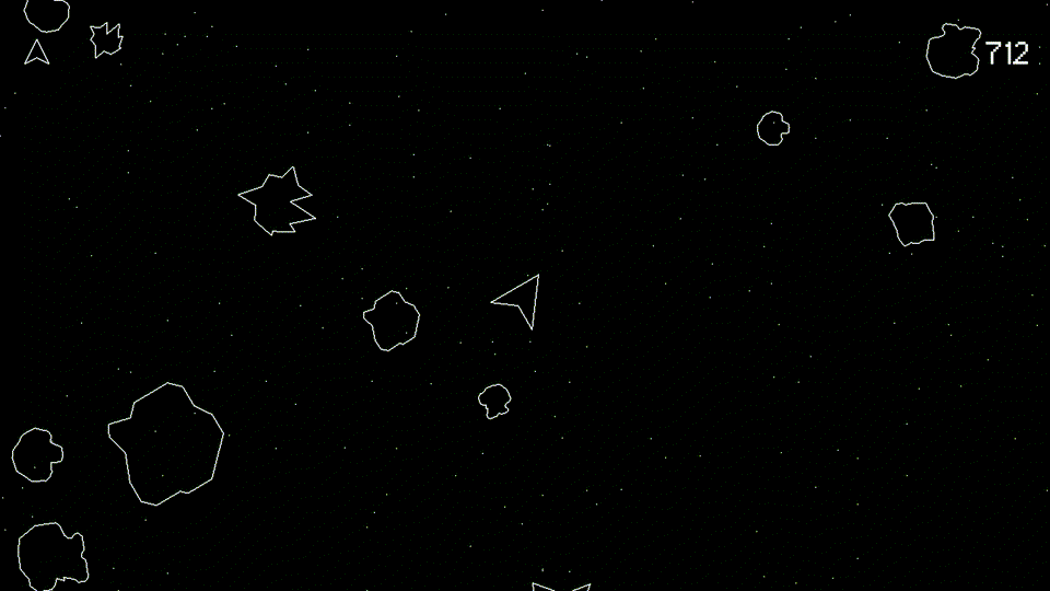 Screenshot 3 for Asteroids in a Modern Space