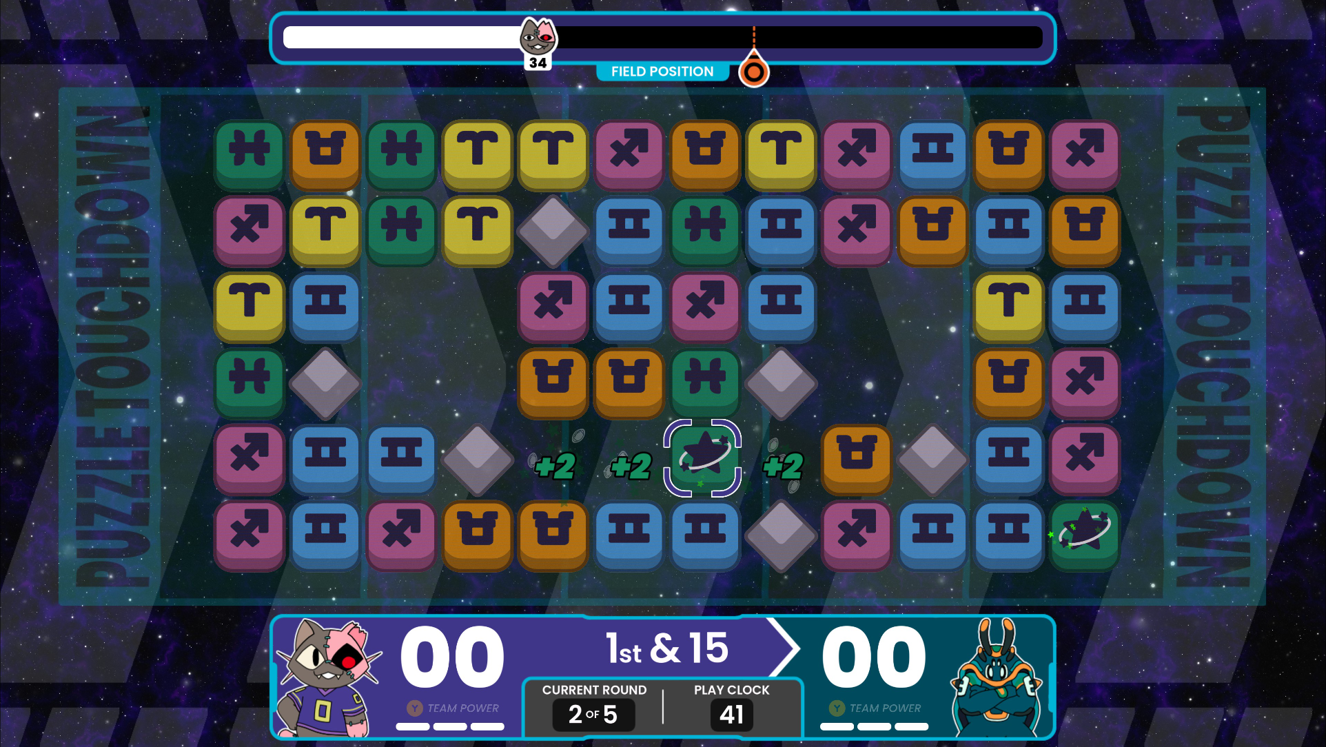 Screenshot 2 for Intergalactic Puzzle Touchdown