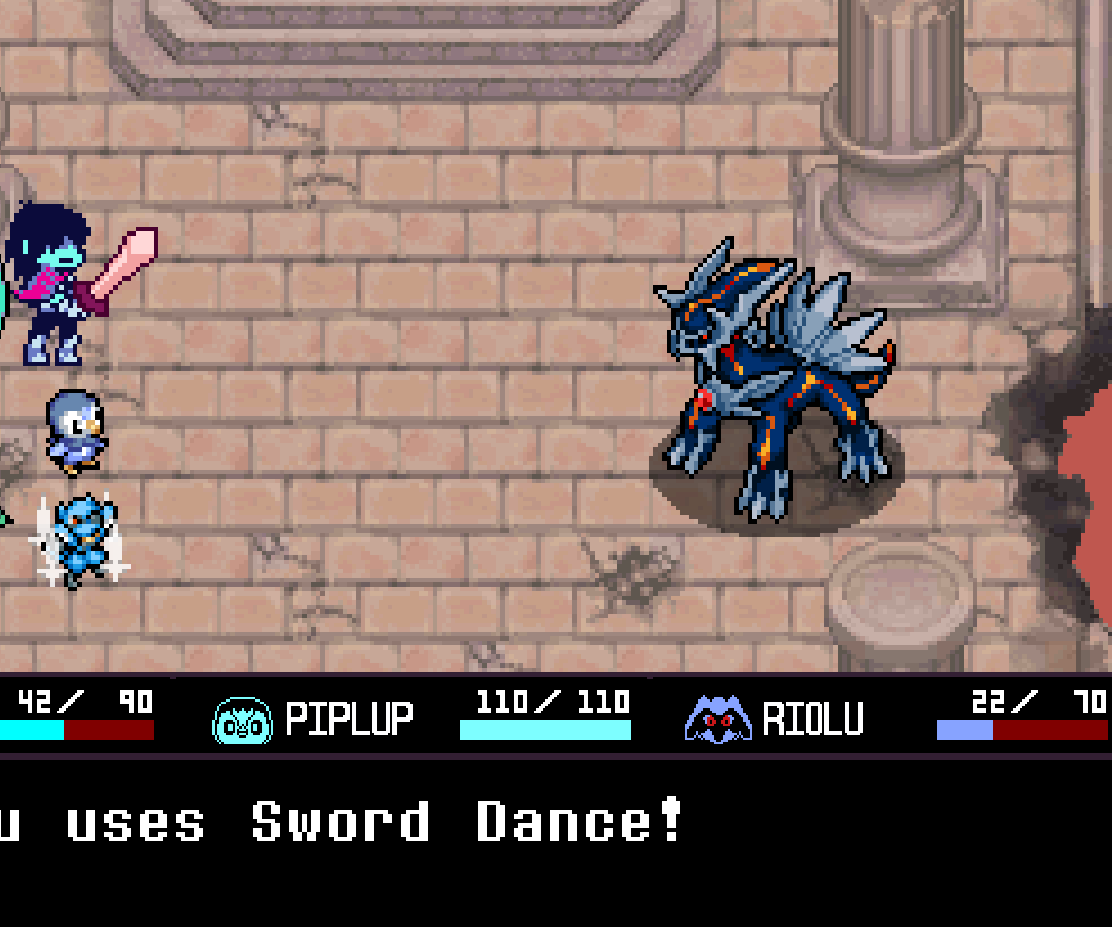 Screenshot 2 for Deltarune Explorers Of Sky: Battle Against Primal Dialga