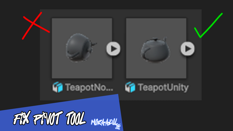 Unity Pivot Button Fix Pivot to Unity (3dsMax) by MoraAzul