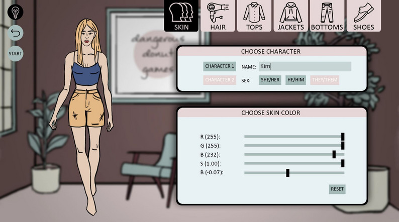 Character Creator for RenPy by Dangerous Donut Games
