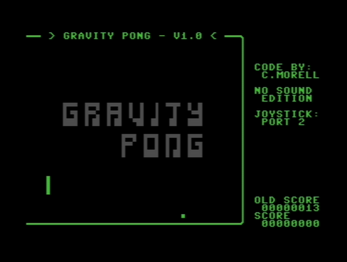 Gravity Pong -C64- Gravity Pong -C64-