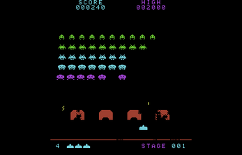 Space Invaders One Button (C64)