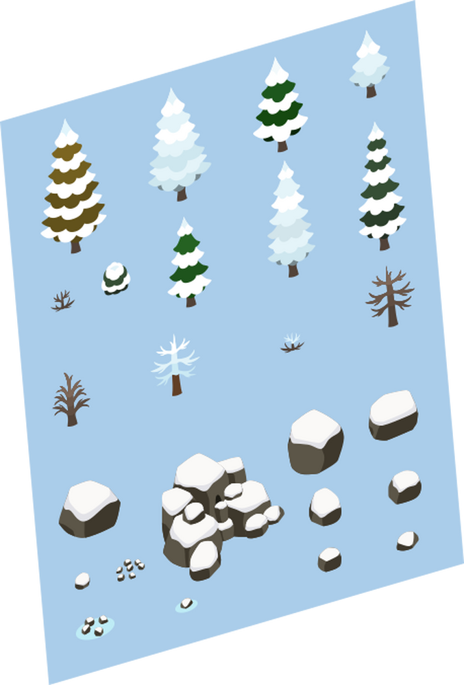 Vector Objects Pack - Snow Forest by VectoRaith