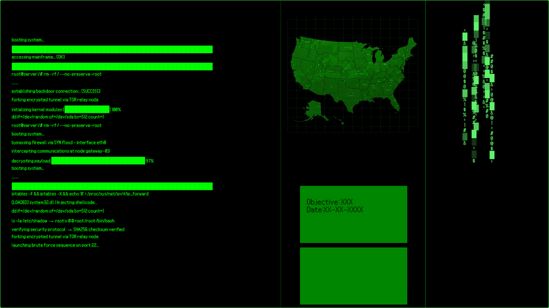 Hacker Screen Simulator by RetroArt