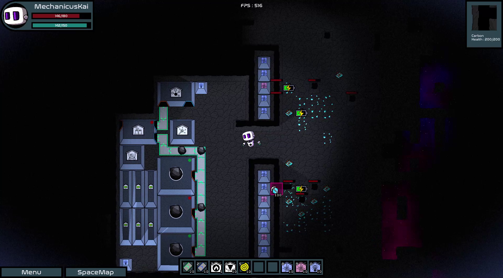 Screenshot 2 for Kaipa Bots - Build Factories on Asteroids