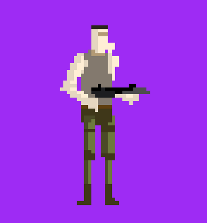 Pixel-Art Characters - Army by RaulDiaz