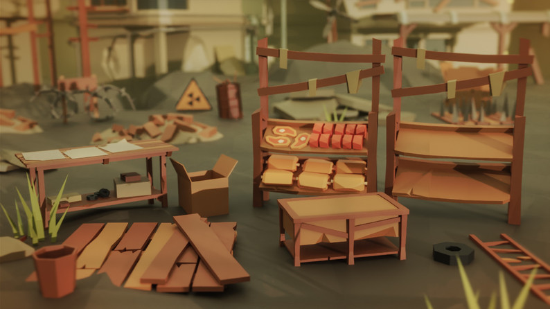 Post Apocalyptic Low Poly Pack by Eldamar Studio