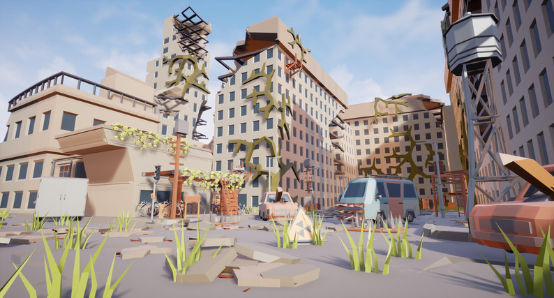 Post Apocalyptic Low Poly Pack by Eldamar Studio
