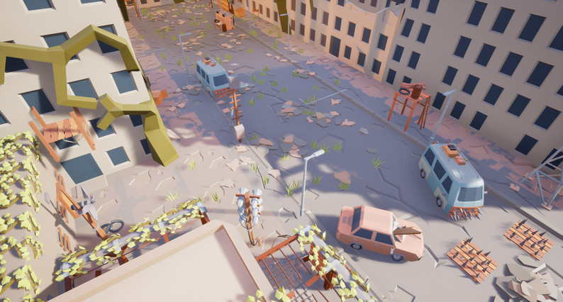 Post Apocalyptic Low Poly Pack by Eldamar Studio