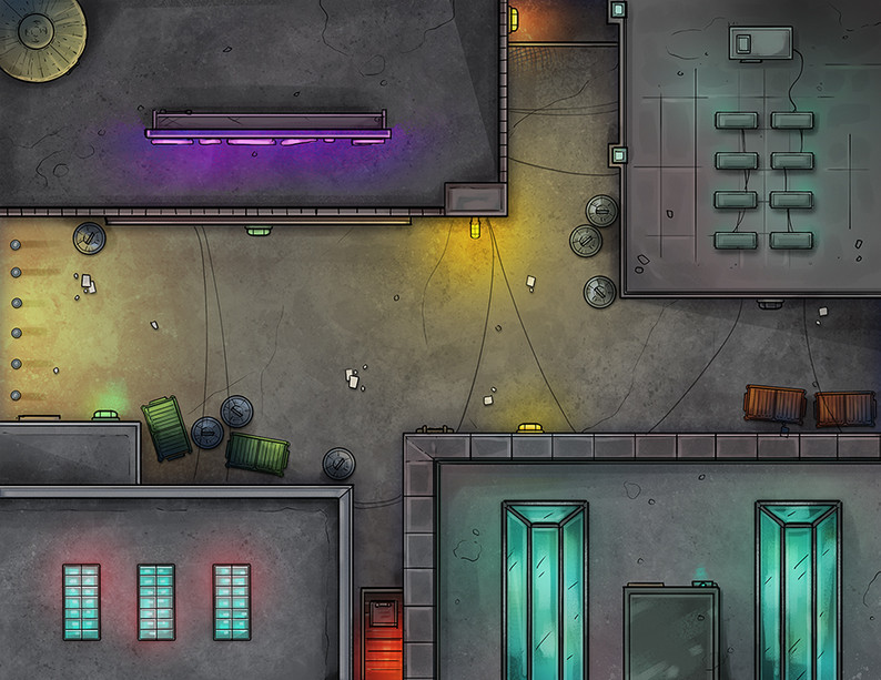 Ttrpg Rooftop Map TTRPG Map Pack 2 : Modern Urban by Saga Mackenzie