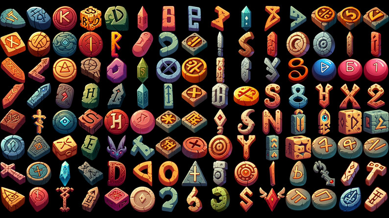 Pack 44 - Runes 1200+Sprites by FortressSide