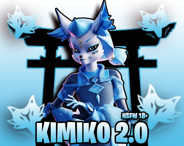Screenshot 3 for Kimiko 2.0 - NSFW Blender Model + VRChat
