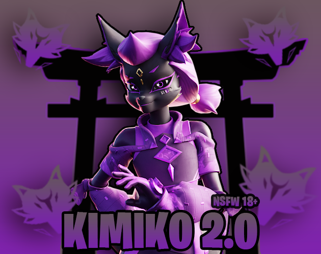 Screenshot 5 for Kimiko 2.0 - NSFW Blender Model + VRChat
