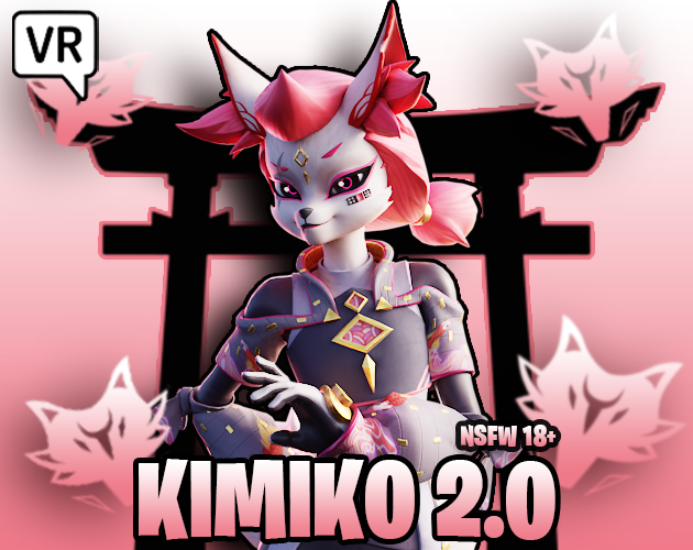 Screenshot 2 for Kimiko 2.0 - NSFW Blender Model + VRChat