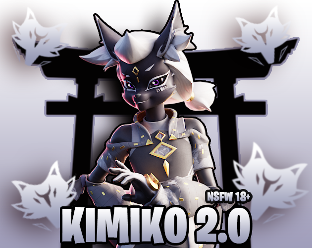 Screenshot 4 for Kimiko 2.0 - NSFW Blender Model + VRChat