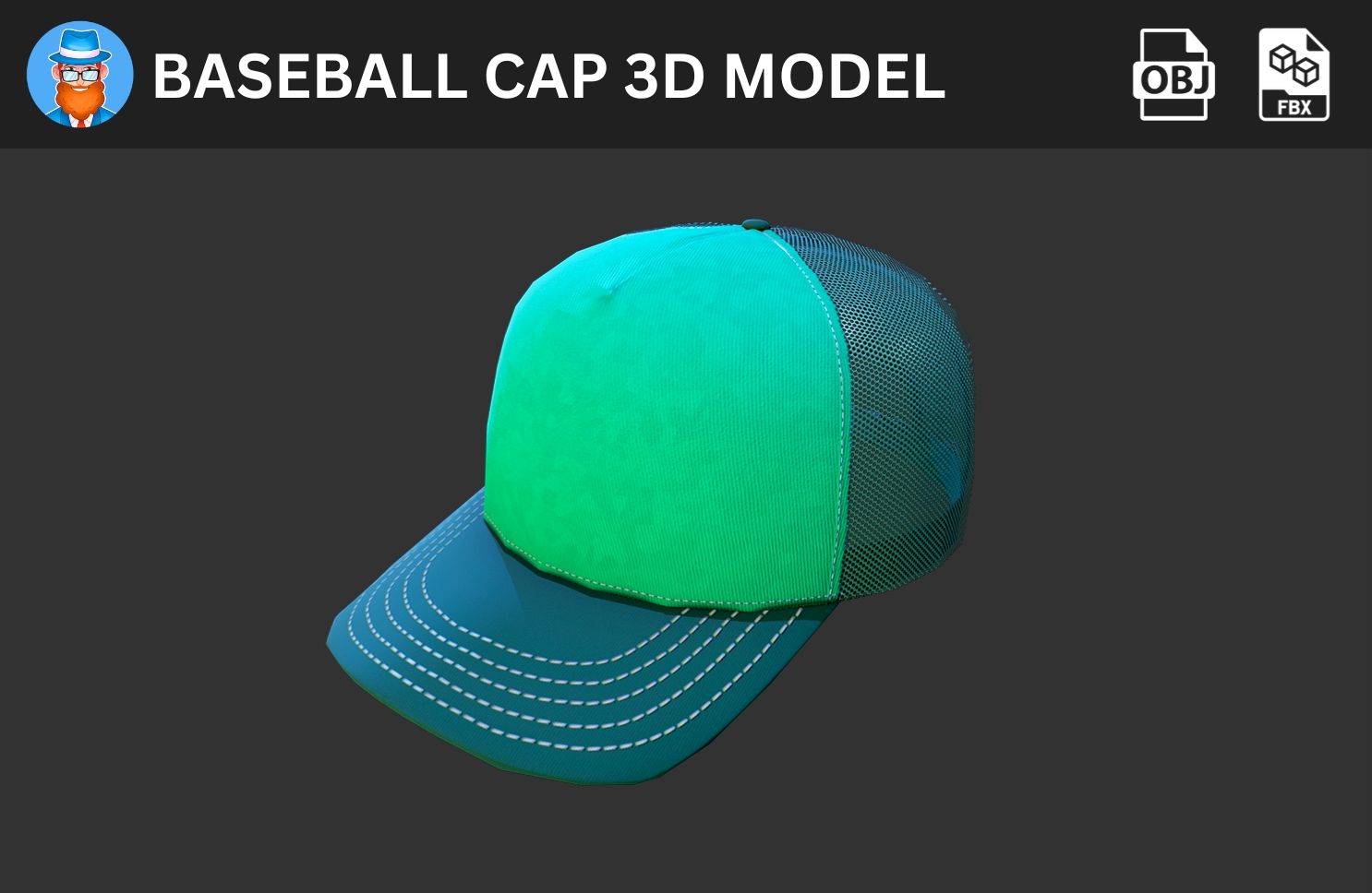 Baseball Cap 3d Model By Ahmad Merheb